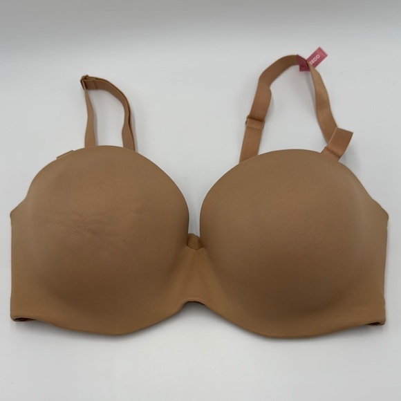NWT Ambrielle Lightly Lined Strapless Multi-Way Bra – Size 38DD, Nude - Picture 1 of 11